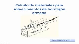 3 Cálculo de materiales de construcción para sobrecimientos de hormigon armado TCICH3 [upl. by Ueik259]