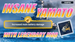 Yamato Is INSANE With Legendary Mod 25 Damage World of Warships Legends [upl. by Namajneb]