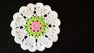 How to Crochet 165quot Round doily Crochet tutorial Part 22 [upl. by Biernat746]