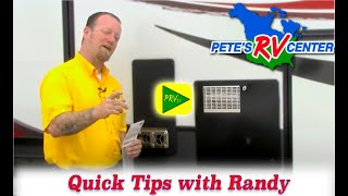 USING DAUBER SCREENS TO PREVENT INSECT OBSTRUCTION  Petes RV Quick Tips [upl. by Aohsoj]