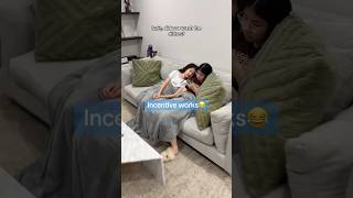 Incentive works 😝 funnyvideo comedy relatable momlife [upl. by Ailuig]