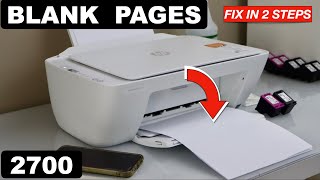 HP DeskJet 2700 Printing Blank Pages  Fix In 2 Easy Steps [upl. by Eneleahcim]