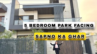 Inside a Luxury 300 Gaj Park Facing 5 BHK House Design  House Sale in Mohali  3675 House Plan [upl. by Nancie]