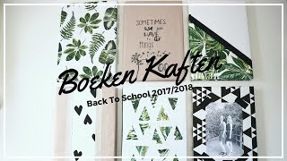 ORIGINEEL BOEKEN KAFTEN  6 designs  Back To School 20172018 [upl. by Pallaton]