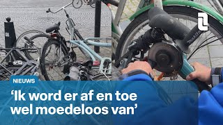 Grote fietsenschoonmaak in binnenstad van Maastricht  L1 Nieuws [upl. by Jaime]