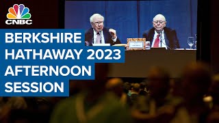 Berkshires 2023 annual shareholder meeting Watch the full afternoon session with Warren Buffett [upl. by Acinimod385]