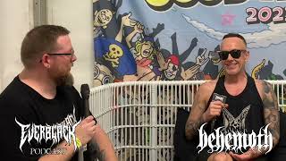 Nergal from BEHEMOTH interview Good Things Festival next album Me and That Man and coffee [upl. by Ahsed]