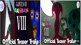 Garten Of Banban 8  Official Teaser Trailer 1 Vs Official Teaser Trailer 2 [upl. by Hagar]