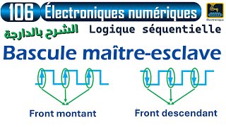 106 Logique séquentielle Bascule maîtreesclave Front montant Front descendant [upl. by Adnauqal]