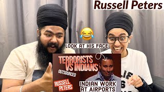 INDIAN Couple in UK Reacts to quotTerrorists vs Indiansquot  Russell Peters  Outsourced [upl. by Ynafets]