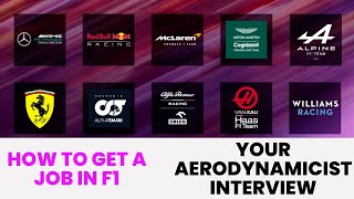 How to get a JOB in F1  Your AERODYNAMICIST Interview [upl. by Aitnis535]