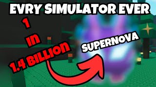 INSANE SUPERNOVA HATCH in Roblox evry simulator ever [upl. by Senecal166]