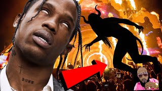 Travis Scott Astro World Concert 2021 DËMON Spotted Jumping Into Crowd Slowed Down Footage [upl. by Ramsdell814]