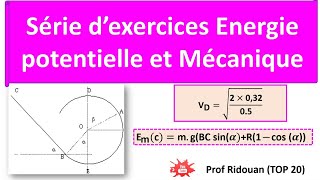 serie dexercices energie potentielle et energie mécanique [upl. by Ellie]