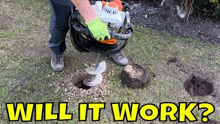 Install Holes In Your Lawn For Drainage [upl. by Hgiellek]