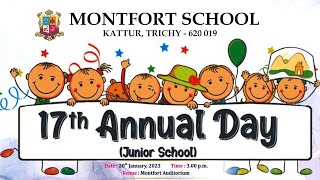 Montfort School 17th Annual Day Junior School [upl. by Orva]