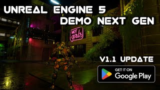 Unreal Engine 5 Demo Next Gen In Google Play Store  Stroyed Developer ue5 ue5mobile New Mobile [upl. by Newg802]