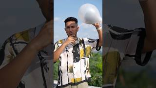 Balloon Explosion from Sun shorts devkeexperiment [upl. by Suidualc]