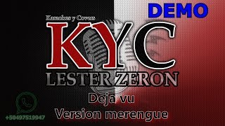 Deja vu  Version Merengue  Karaoke DEMO [upl. by Yaja]