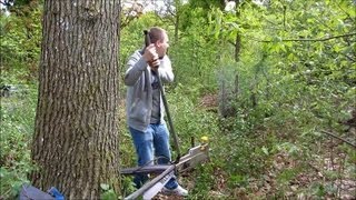 How to pull a branch off a tree with a Tirfor T516 winch [upl. by Normand]