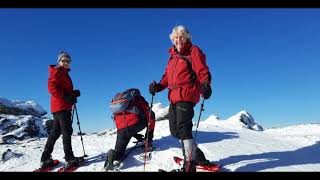 Mountain Schneeschuhwandern Weinebene Moschkogel 1916 m Spaß im Schnee [upl. by Annairoc]