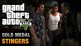 GTA 5  Mission 73  Planning the Big Score Subtle \ Stingers 100 Gold Medal Walkthrough [upl. by Antonius]