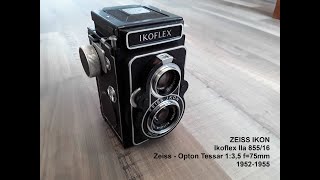 Zeiss Ikon Ikoflex IIa 85516 Zeiss  Opton Tessar 135 f75mm [upl. by Pennie]