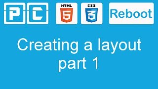 HTML5 and CSS3 beginners tutorial 34  creating a website layout part 1 [upl. by Nedak]