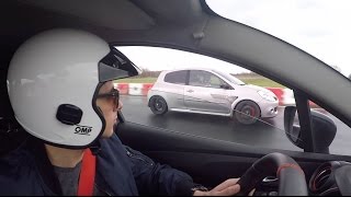 Clio 4 RS1 16 200 vs Clio 3 RS1 SWAP Megane 3 RS 20 265  326 stage 3  Départ Lancé [upl. by Eirellav]