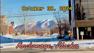 Anchorage Alaska 103024 Drive Snow [upl. by Itsyrc]