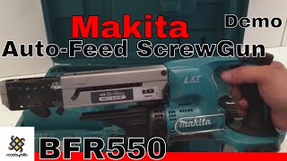 Makita 18V Cordless AutoFeed Screwdriver BFR550 amp Demo [upl. by Knighton521]