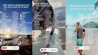 The world bucketlist add yours Story Template  Viral add yours sticker  trending add yours sticker [upl. by Hcire700]