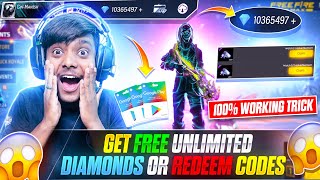 New Trick😍  100 Working Trick To Get Unlimited Diamonds Or Redeem Codes😍🔥  Garena Free Fire [upl. by Yelsnit]