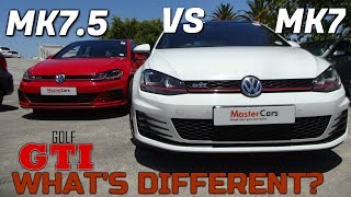 Comparing the 2019 Mk75 VW Golf GTI vs Mk7 VW Golf GTI  In Depth Review and Comparison [upl. by Betz170]