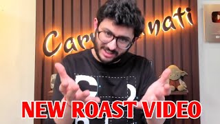 CarryMinati New Roast Video Hints  CarryMinati Next Video Reaction  CarryisLive  shorts [upl. by Kizzee]