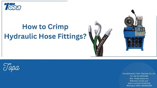 How to crimp hydraulic hose fittings？ [upl. by Raffo]