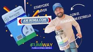 Starycide SC 480 triflumuron de Bayer con el fumigadorestrella de fumiway y amromacomoficial [upl. by Sevart]