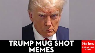 Trump Mug Shot Memes Here Are The Most Popular Ones Flooding The Internet [upl. by Ainosal]