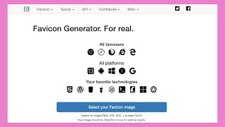 Master Real Favicon Generator The Correct Quick and Free Way [upl. by Asiole]