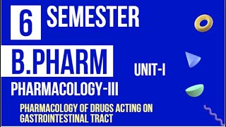 Pharmacology of Drugs acting on Gastrointestinal tract  BPharmVISemesterPharmacologyIII [upl. by Baird]