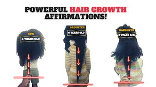 SAY THIS DAILY FOR HAIR GROWTH  my natural hair affirmations for hair growth [upl. by Aiynat780]