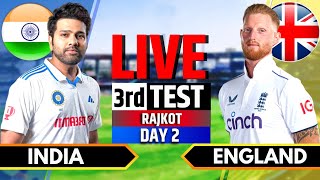 India vs England 3rd Test  India vs England Live  IND vs ENG Live Score amp Commentary Session 3 [upl. by Arateehc]