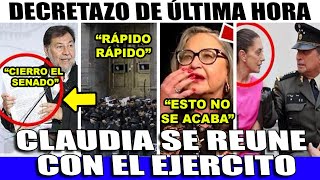 SALE DECRETO MISIL VS LA CORTE CLAUDIA SE REUNE CON EJERCITO DESPLIEGAN SOLDADOSPIÑA SIN SALIDA [upl. by Ecyoj]