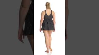 Miraclesuit Plus Size Marais Pin Point Swim Dress  SwimOutletcom [upl. by Madriene842]