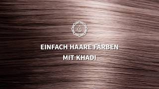 NATÜRLICH HAARE FÄRBEN mit khadi Pflanzenhaarfarbe  So gehts [upl. by Viehmann]