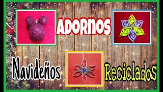 ADORNOS NAVIDEÑOS RECICLADOS [upl. by Ailekat]