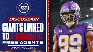 Giants Linked to 2 Standout Free Agents  Draft Nuggets [upl. by Oisor]