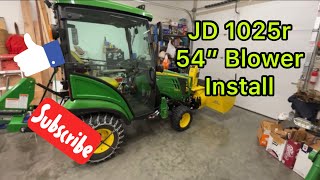 JD1025R Blower Install [upl. by Axia445]