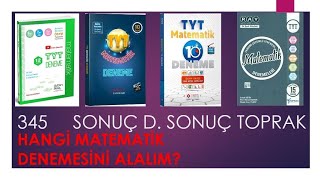 Tyt Matematik Denemeleri İnceleme 345 Sonuç Sonuç Derece ve Toprak Yayınları [upl. by Richy434]