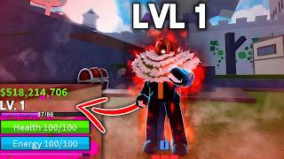 I Made THE STRONGEST Level 1 Account In Blox fruits [upl. by Dorina]